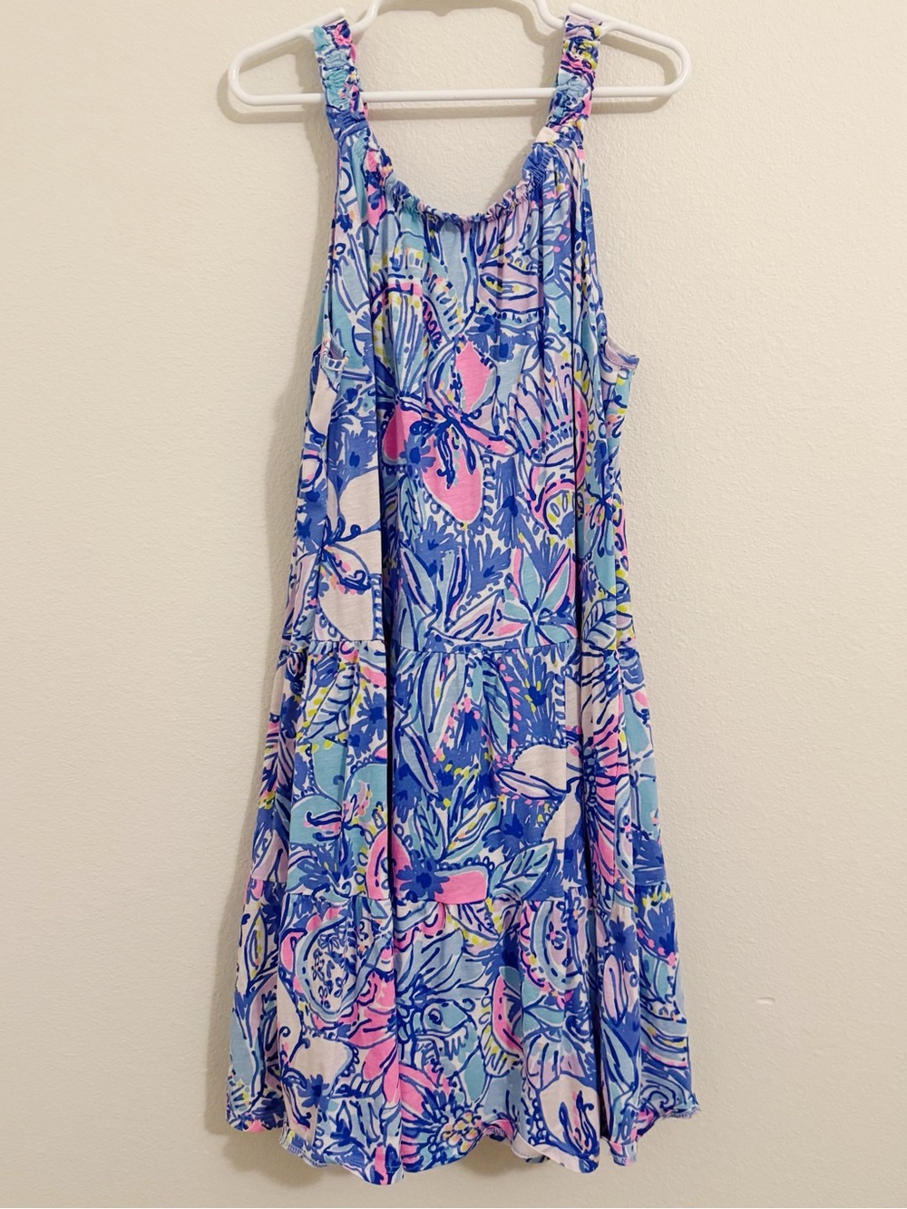 Lilly Pulitzer Loro Swing Dress Girls Size XL (12-14) Multi Pop Got Your Back